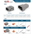thumbnail image 2 of Kit de Conectores JRready Deutsch DTM de 8 Pines con 20 Contactos Sólidos, 2 of 8