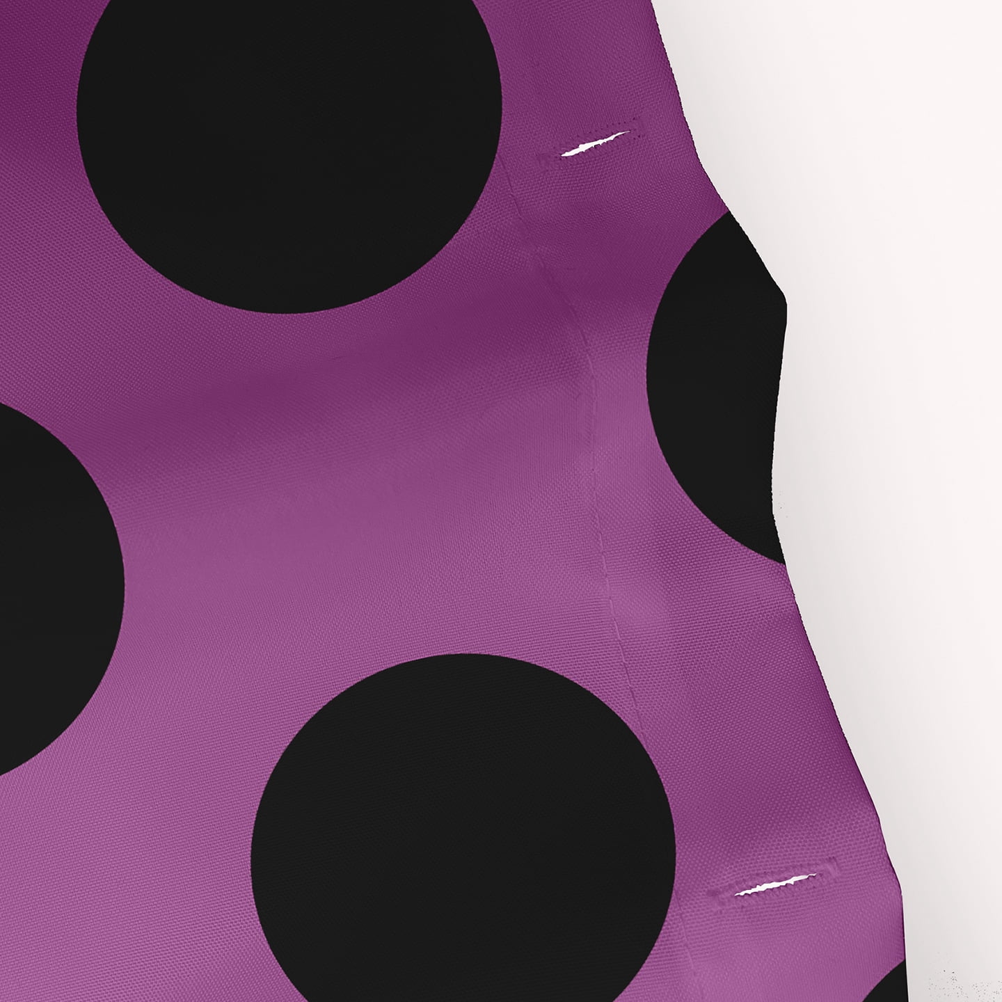 Simply Daisy 70" W x 73" L Halloween Boo Dots Polyester Shower Curtain, Orchid [1 Ct]