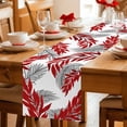 thumbnail image 5 of Red Leaves Table Runner 70 Inches, Willow Leaf Abstract Plants Rustic Branch Bed Runner Dresser Scarves Tabletop for Indoor Outdoor Parties/Ceremony/Banquet, 13" x 70", 5 of 9