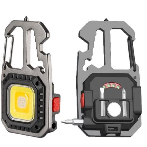 Luz de trabajo Wdftyju Mini linterna llavero abrebotellas portátil multifuncional