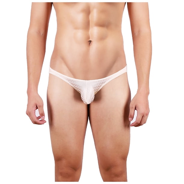 Tanga sexy de jacquard cepillado para hombre, calzoncillos deportivos elásticos transpirables Pompotops qyievc3474