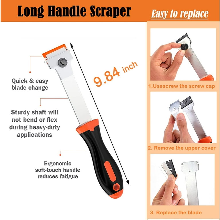 3Pack Plastic Blades Scraper Tool Sticker Removal Scraper for Cleaning  Adhesive Decal Glue From 