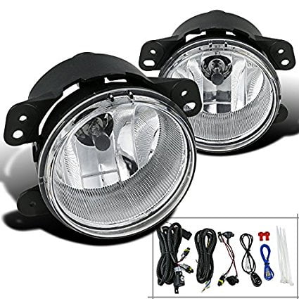 

Spec-D Tuning LF-30005C-HZ Dodge Magnum Jeep Wrangler Chrysler 300 Touring Clear Fog Lights+Bulbs+Switch