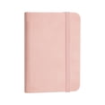 thumbnail image 2 of Pink PU Leather Pocket Notebook, Small Elastic Journal for Travel, Portable Notepad for Office and Schol Supplies, 11*8 cm, 2 of 5