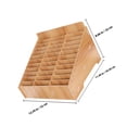 thumbnail image 2 of Greenadscape 1Set Box For Mobile Phone Rectangular Shape Wooden Organizer For Desk Accessories In Classroom Meeting Room, 2 of 5
