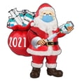 thumbnail image 1 of Con Cordón Colgante De Papá Noel Colgante Creativo Decoración De Poliresina Regalo Para Familiares O Amigos Advancent HA040428-03, 1 of 6