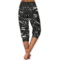 thumbnail image 5 of SHTXOZHI Capri Pants for Women Summer Beach Casual Cropped Pants Elastic Waisted Print Trousers, 5 of 5