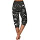 thumbnail image 4 of Pantalones Casuales de las Mujeres Imprimidos Leggings Pantalones Recortados, Pantalones Elásticos Cómodos para el Día Y el Deporte, 4 of 5