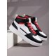thumbnail image 2 of Plus Size Men's Colorblock Casual Sneakers, Lace Up Soft Sole Flat Comfortable Skate Shoes For Men, Lightweight High-Top Daily Shoes, 2 of 4