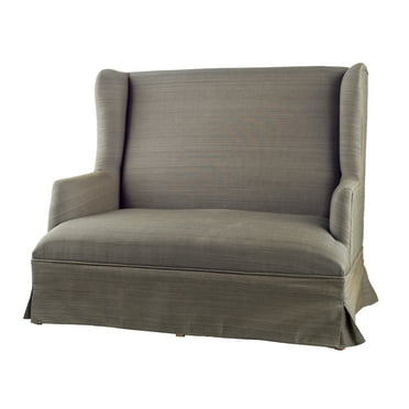 A&B Home Skirted Settee - 52" x 31" x 43.5" - Taupe