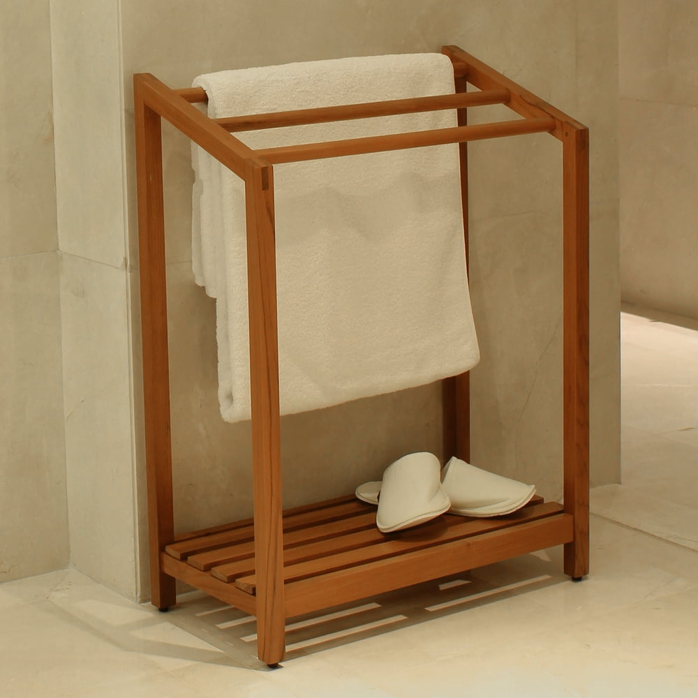 Havana Solid Teak Wood Towel Rack