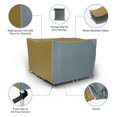 thumbnail image 4 of Covers & all Patio Furniture Cover, 160 GSM Duro Pro Fabric, Water Resistant UV Weather Resistant, Multi-purpose Outdoor Table Chair Cover, Elastic Push Clips and Storage Bag (49"L x 49"W x 29"H), 4 of 7