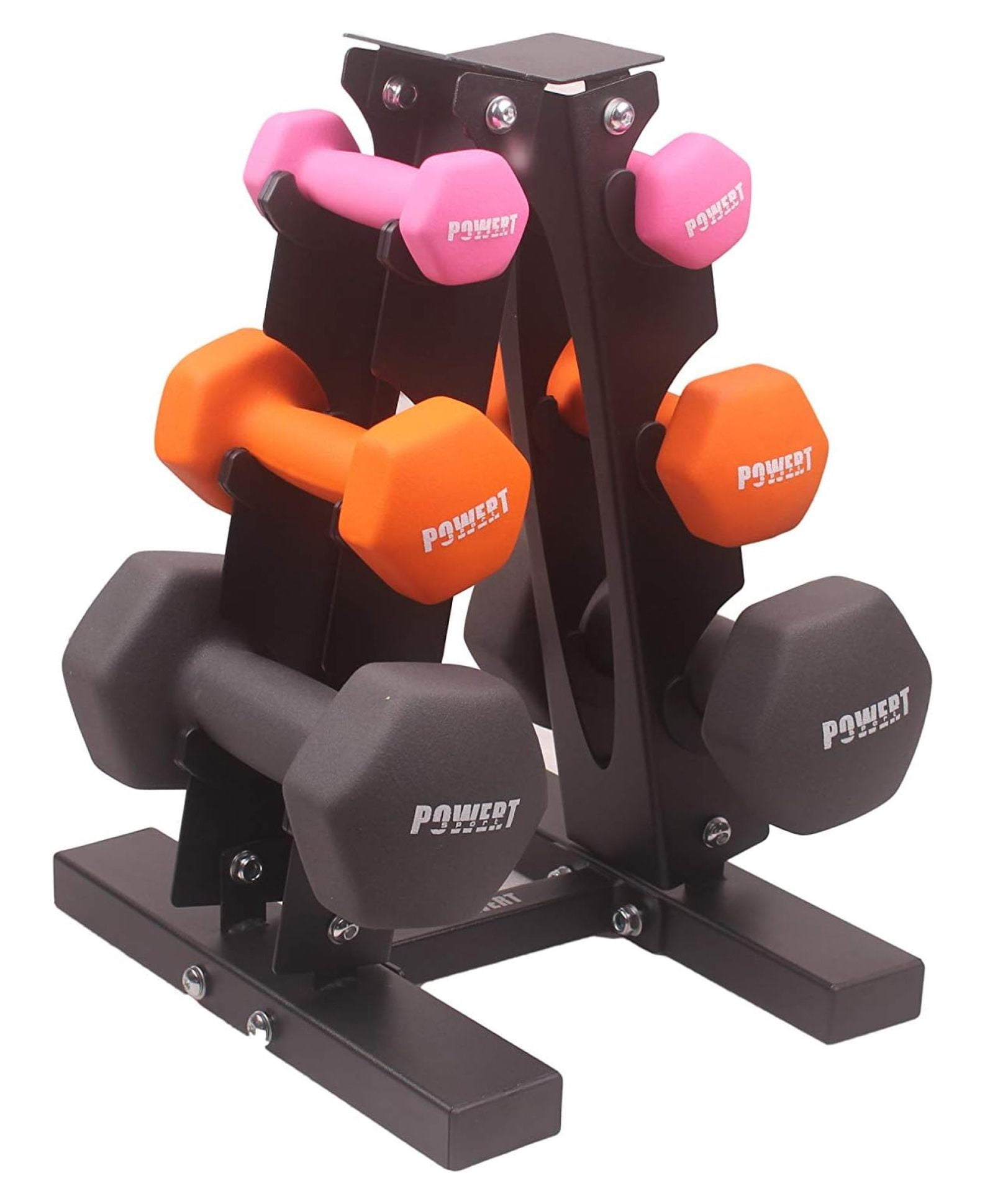 Neoprene Dumbbell Set - Coated Hand Weights for Strength Training, Hex Shape - Single Pair (2-20lbs)