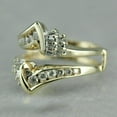 thumbnail image 3 of Fine Creation 1.50 CT Baguette Diamond Wedding Enhancer Guard Wrap Ring 14K Yellow Gold Plated - 10, 3 of 4