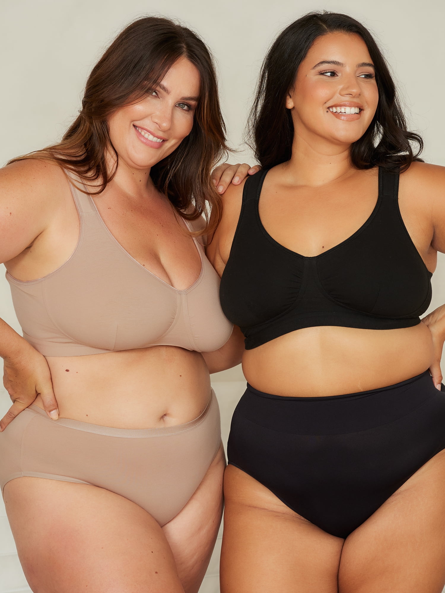 Leading Lady, The Evie, Unpadded Wireless Bra, Medium Support, Breathable Cotton Bra, Padded Straps, Comfort Bra (Women's & Women's Plus)