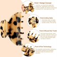 thumbnail image 4 of 6 Pieces Medium Hair Claw Clips for Thin Hair 2.6 Inch Tortoise Shell Hair Clip Banana Clips Jaw Clips French Style Barrettes hair Clip Accessories fo, 4 of 4