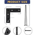 thumbnail image 2 of Furniture Legs,Table Legs Replacement,Metal Home DIY Projects Heavy Duty Sturdy Leg for Nightstand,Coffee Table,Desk,4PCS, 2 of 7