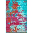 thumbnail image 3 of Unique Loom Azalea Collection Area Rug - Kyushu (2' x 3' Rectangle Turquoise/Light Blue), 3 of 8