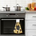 thumbnail image 6 of Wobogo Sunflower Cat Hand Towel Set of 2 Absorbent for Kitchen and Bathroom With Velcro Hanging Loop 18.2×14in, 6 of 7