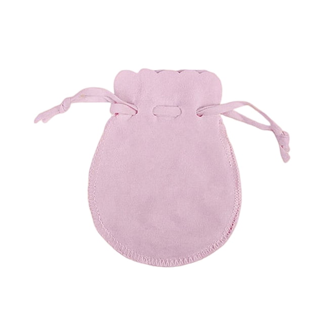facefd 50Pcs Mini Drawstrings Bag Elegant Portable Gift Bags Simple Operation Jewellery Pouches Household Organizer Packaging Pink