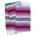thumbnail image 3 of Manta de yoga El Paso Designs Mexican Falsa Serape rosa/azul, 3 of 5