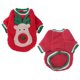 thumbnail image 2 of 2 uds mascotas ropa de Navidad Coral terciopelo perro sudaderas Otoño Invierno salir ropa de Navidad gatos Rojo Verde, 2 of 5