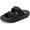 Black, variant on Sandals for Women and Men - Pillow Slippers - Double Buckle Adjustable Slides - EVA Flat Sandals