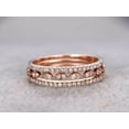thumbnail image 5 of 1.50 Carat 3 Wedding Ring Sets Wedding Band Real Moissanite Stackable Ring Sets With 18K Gold Plating, 5 of 5