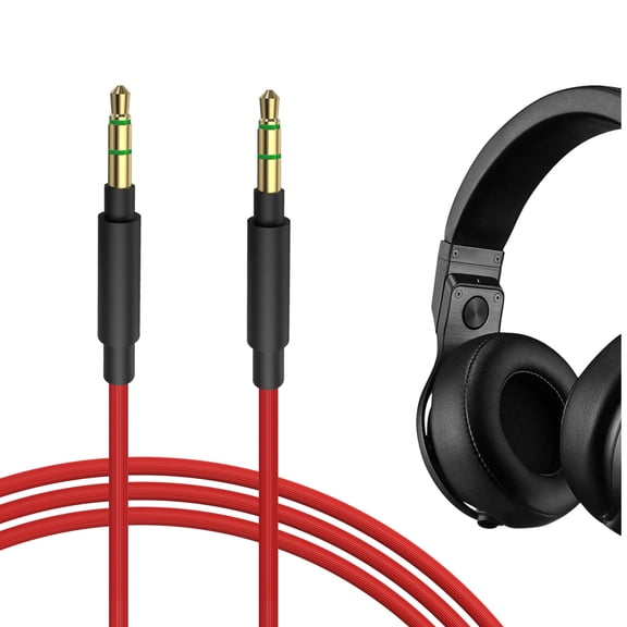 Geekria Audio Cable Compatible with Beats Studio Pro/3/2, Solo 4/3/2, Mixr, Pro Headphones, 1/8" (3.5mm) to 3.5mm Aux Replacement Stereo Cord (4 ft/1.2 m)