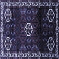 thumbnail image 1 of Ahgly Company Indoor Square Persian Blue Traditional Area Rugs, 4' Square, 1 of 4