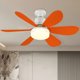 thumbnail image 4 of Ventiladores de techo con luces LED Temporización 2 en 1 para tiendas de patio Café Naranja, 4 of 9