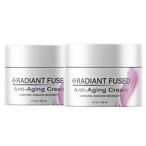 (2 Pack) Radiant Fused - Anti-Aging Moisturizer Face Cream - Ingredients for All Skin Types