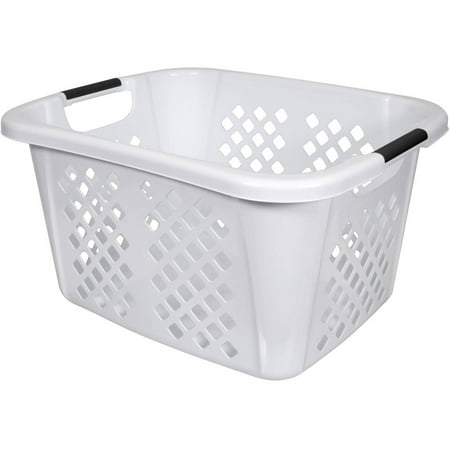 Home Logic 1.5-Bu Laundry Basket, White - Walmart.com