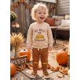 thumbnail image 5 of Cjfdfy Toddler Baby Boy Thanksgiving Outfit Little Turkey Homemade Rolls Print Long Sleeve Sweatshirt And Pants Cute My First Thanksgiving Holiday Fall Winter Outfit 6M-4Y  ﻿, 5 of 9