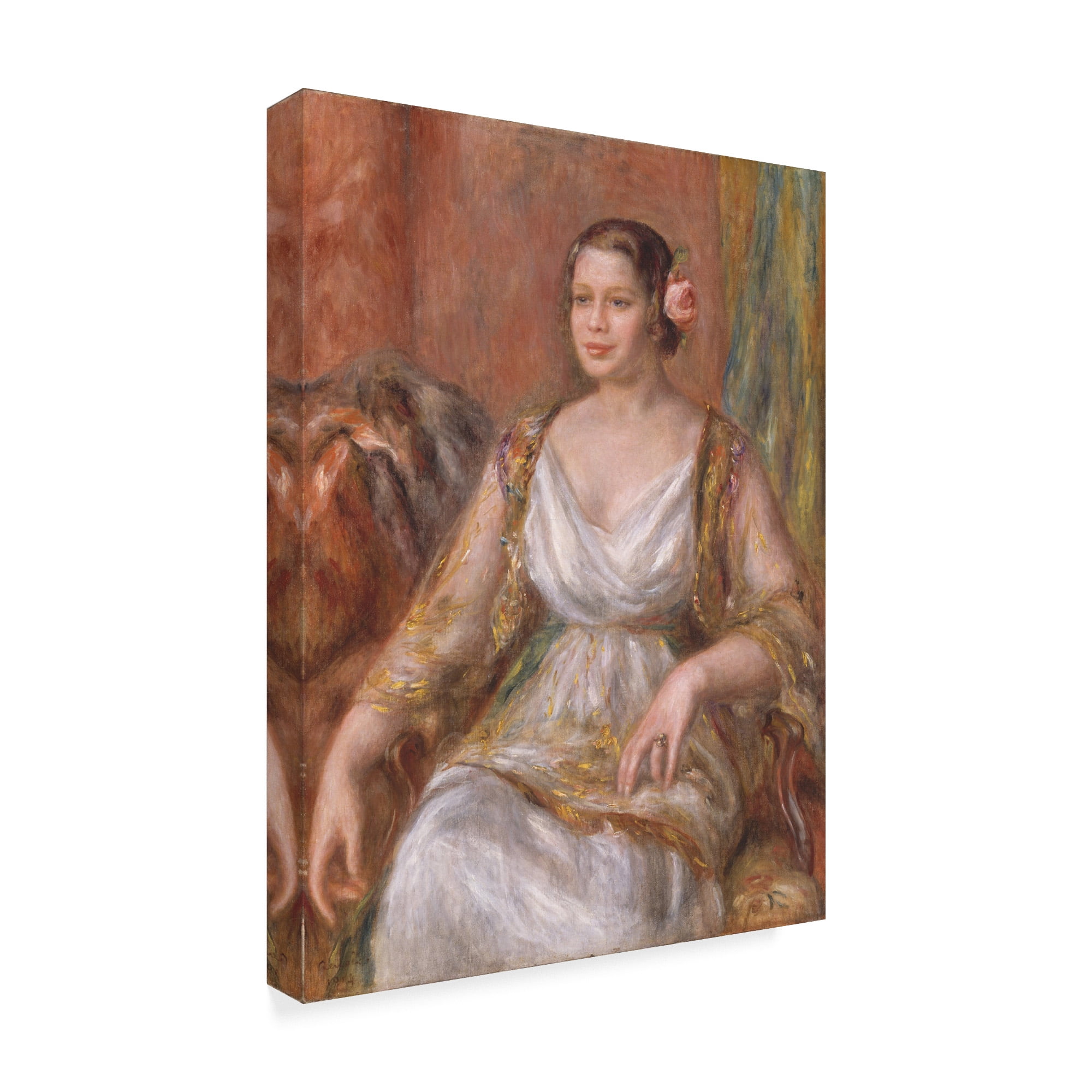 Trademark Fine Art 'Tilla Durieux' Canvas Art by Pierre Auguste Renoir