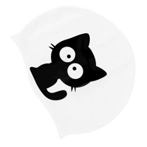 Milisten Flexible Silicone Swimming Cap in White - Comfortable, Swim Hat for Men, Women, and Kids