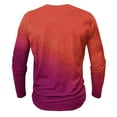 thumbnail image 4 of S-5X Mens Big & Tall T Shirts Long Sleeve Tshirts Shirt Plus Size Casual Pullover Gradient Printed Basic Breathable Athletic Workout Tees Tops, 4 of 4