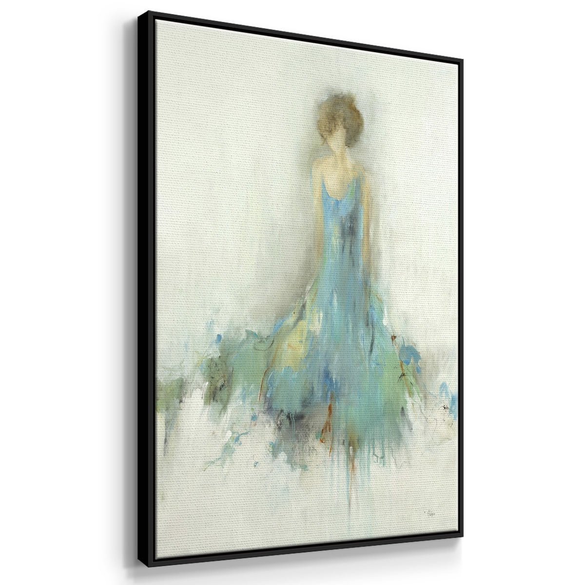 Reflection on You Framed Premium Gallery Wrapped Canvas - Ready to Hang - 25 x 37 - Black Floating Frame