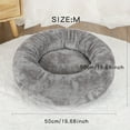 thumbnail image 3 of Scmkd Plush Pet Cushion Sofa Plush Round Pet Kennel Warm Dog Pad Pet Supplies, 3 of 12