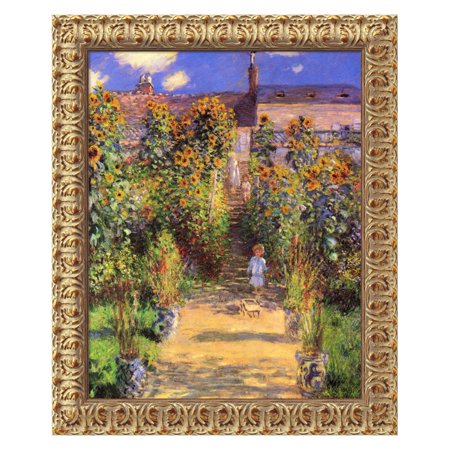 The Artist's Garden at Vetheuil, 1880 Canvas Wall Art by Claude Monet - 20W x 24H in.