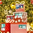 thumbnail image 3 of Holiday Festive Party Wrapping Paper Glossy Coated Paper Labels Secure Stick Peel Resistant Curl Resistant DIY Wrapping Labeling Multiple Designs for Holiday Preparations, 3 of 5