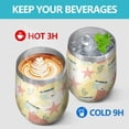 thumbnail image 4 of Modern 12oz Stainless Steel Insulated Wine Tumbler with Lid and Straw – Double Wall Vacuum Mug for Hot & Cold Drinks, 304 Steel Interior, Sweat-Free Design, 4 of 5
