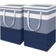 thumbnail image 1 of Bolsa de almacenamiento de tela transfronteriza de Amazon Cesta de almacenamiento de tela Cesta de ropa sucia plegable Ropa sucia a rayas Edredón de algodón Mudanza, 1 of 5