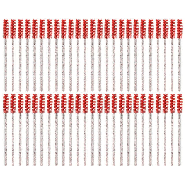 Varitas de rímel para pestañas, 50 unidades de cepillos desechables para pestañas, varitas para cepillo de rímel, varita para cepillo de pestañas diseñada para precisión