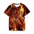 thumbnail image 2 of Camiseta con estampado de Lion3D para hombre, camiseta de manga corta con cuello redondo, estilo 3D, camiseta informal de moda, 2022 Gao Jinjia LED, 2 of 2