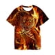 thumbnail image 2 of Camiseta con estampado de Lion3D para hombre, camiseta de manga corta con cuello redondo, estilo 3D, camiseta informal de moda, 2022 Gao Jinjia LED, 2 of 2