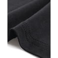 thumbnail image 6 of DARING DIVA Women's Lace Long Sleeve Fitted Cross Wrap Ruched V Neck Top S Black, 6 of 6