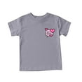 thumbnail image 2 of ATOGUTA Girl Shirts Trendy Printed Loose T-shirt Short Sleeve Blouse Casual Tops Gray, Size 4T-16, 2 of 5