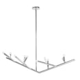 thumbnail image 2 of Avenue Lighting The Oaks Collection Modern Linear Chandelier Polished Nickel 12 12 Light Polished Nickel, 2 of 5