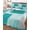 Teal, variant on Sage Green Ombre Full Size Down Alternative Comforter, Lightweight Comforter Quilt Bedding Set with Pillow Shams Retro Abstract Mottled Geometric All Seasons Bed Comforter Duvet Insert 78"x90"